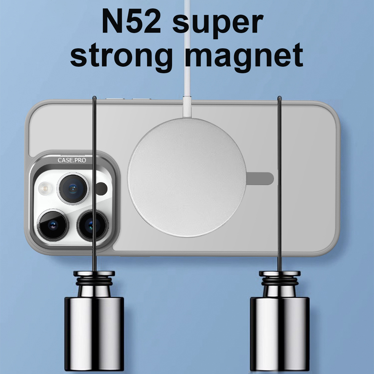 iPhone 15 Pro MagSafe Smoke Camera Stand Dark Blue